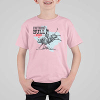 Future Bull Rider T Shirt For Kid Rodeo Cowboy Western Texas - Wonder Print Shop