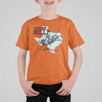 Future Bull Rider T Shirt For Kid Rodeo Cowboy Western Texas - Wonder Print Shop