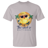 This Chick Is Retired T Shirt Retirement Tropical Beach - Wonder Print Shop
