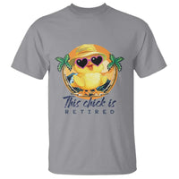 This Chick Is Retired T Shirt Retirement Tropical Beach - Wonder Print Shop