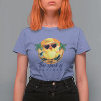 This Chick Is Retired T Shirt For Women Retirement Tropical Beach - Wonder Print Shop