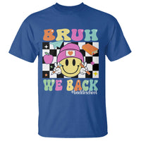 Bruh We Back T Shirt Back To School Retro Groovy Smiley Face - Wonder Print Shop