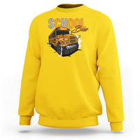 School Bus Sweatshirt Yellow Cool Bus Back To School - Wonder Print Shop