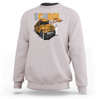 School Bus Sweatshirt Yellow Cool Bus Back To School - Wonder Print Shop