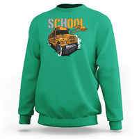 School Bus Sweatshirt Yellow Cool Bus Back To School - Wonder Print Shop