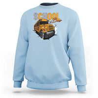 School Bus Sweatshirt Yellow Cool Bus Back To School - Wonder Print Shop