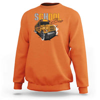 School Bus Sweatshirt Yellow Cool Bus Back To School - Wonder Print Shop