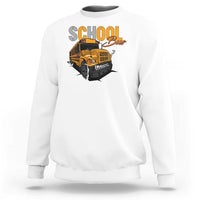 School Bus Sweatshirt Yellow Cool Bus Back To School - Wonder Print Shop