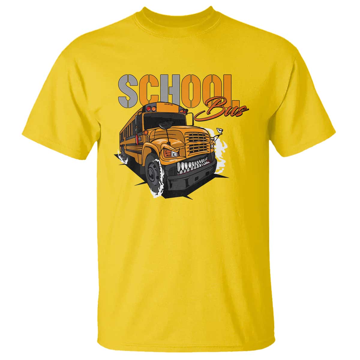 School Bus T Shirt Yellow Cool Bus Back To School - Wonder Print Shop