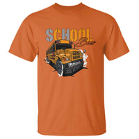 School Bus T Shirt Yellow Cool Bus Back To School - Wonder Print Shop