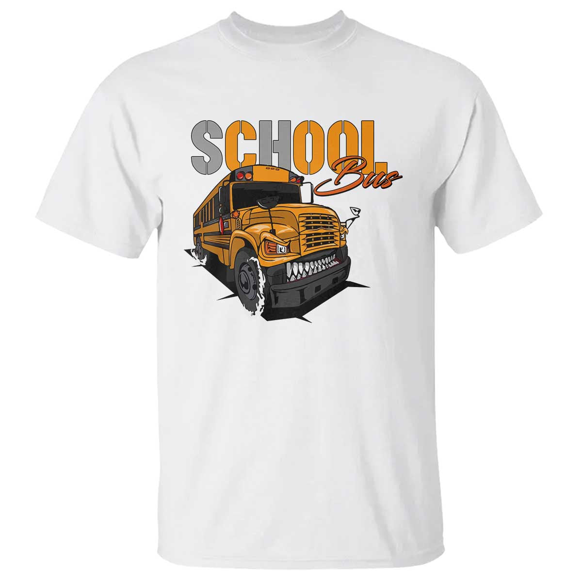 School Bus T Shirt Yellow Cool Bus Back To School - Wonder Print Shop