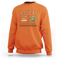 Teacher Sweatshirt First Beach Then Teach It's Back To School Time - Wonder Print Shop