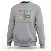 Teacher Sweatshirt First Beach Then Teach It's Back To School Time - Wonder Print Shop