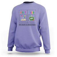 Teacher Sweatshirt First Beach Then Teach It's Back To School Time - Wonder Print Shop