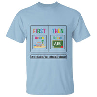 Teacher T Shirt First Beach Then Teach It's Back To School Time - Wonder Print Shop
