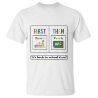 Teacher T Shirt First Beach Then Teach It's Back To School Time - Wonder Print Shop