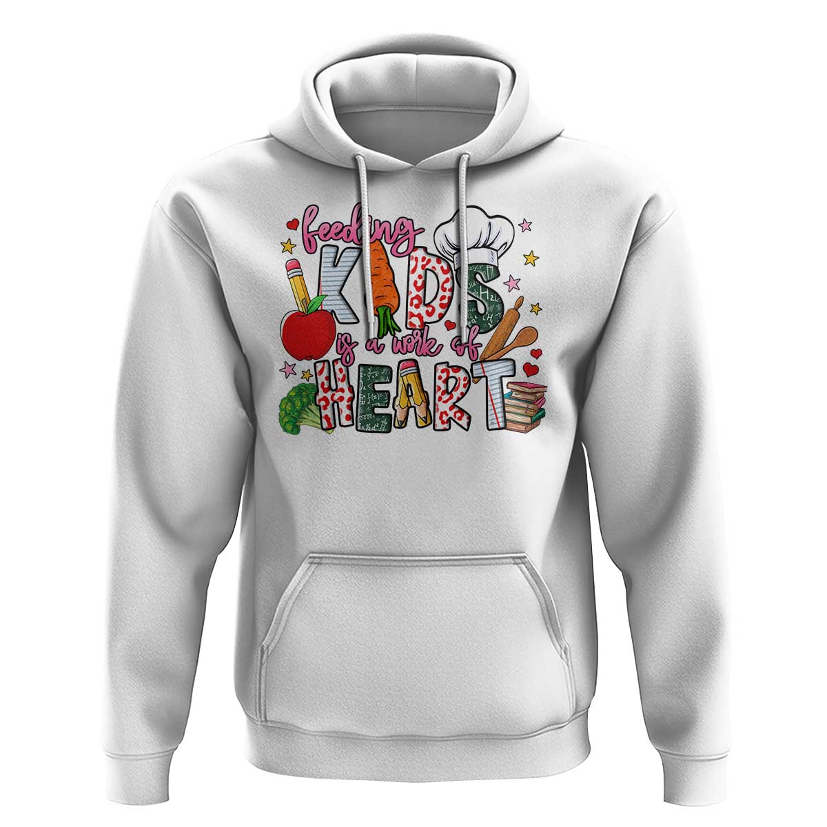 Lunch Lady Hoodie Feeding Kids Is A Work Of Heart - Wonder Print Shop
