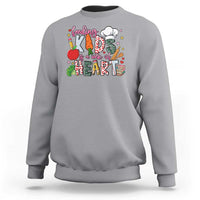 Lunch Lady Sweatshirt Feeding Kids Is A Work Of Heart - Wonder Print Shop