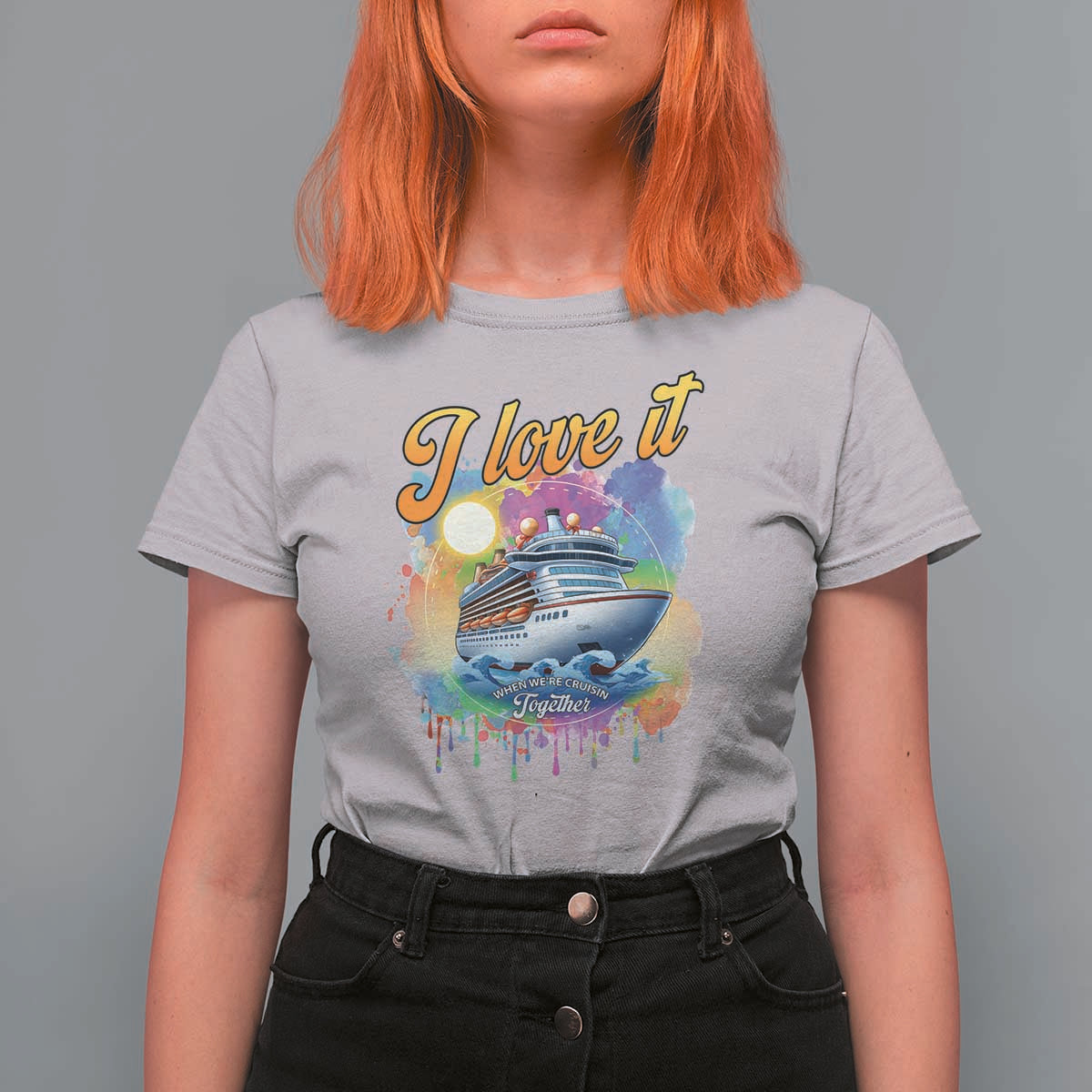 Cruise Squad T Shirt For Women I Love It When We're Cruisin Together Family Matching - Wonder Print Shop