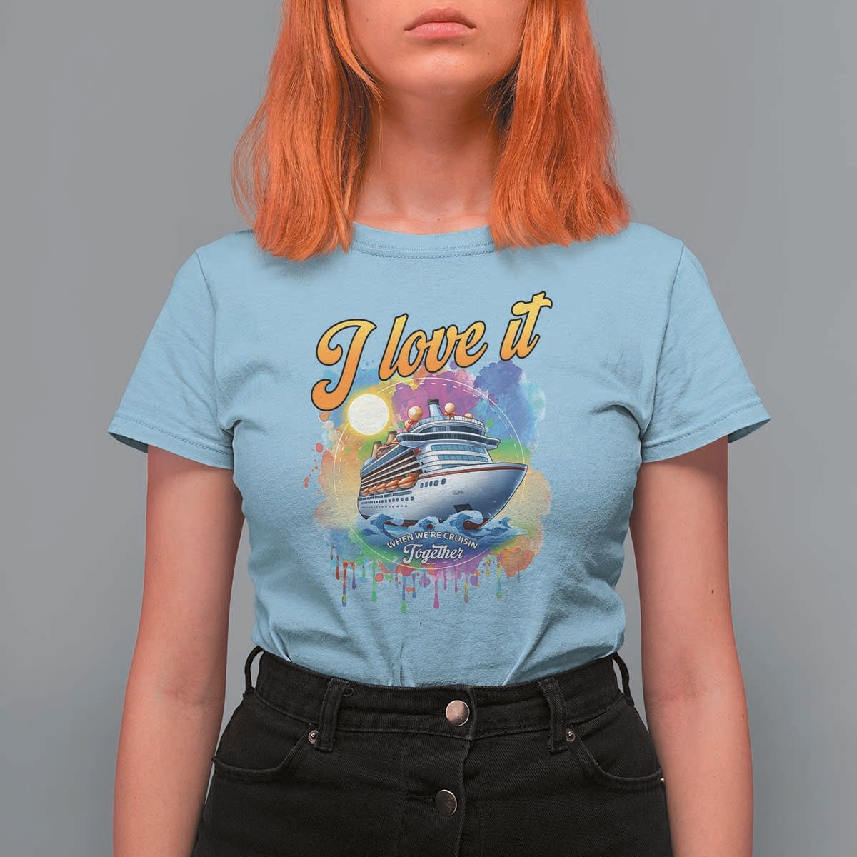 Cruise Squad T Shirt For Women I Love It When We're Cruisin Together Family Matching - Wonder Print Shop
