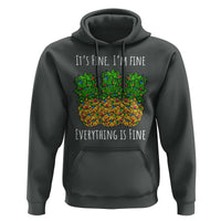 Funny Christmas In July Pineapple Hoodie It's Fine I'm Fine Everything Is Fine - Wonder Print Shop