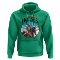Funny Western Country Hoodie Hold Your Horses Cowboy Rodeo - Wonder Print Shop