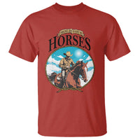 Funny Western Country T Shirt Hold Your Horses Cowboy Rodeo - Wonder Print Shop