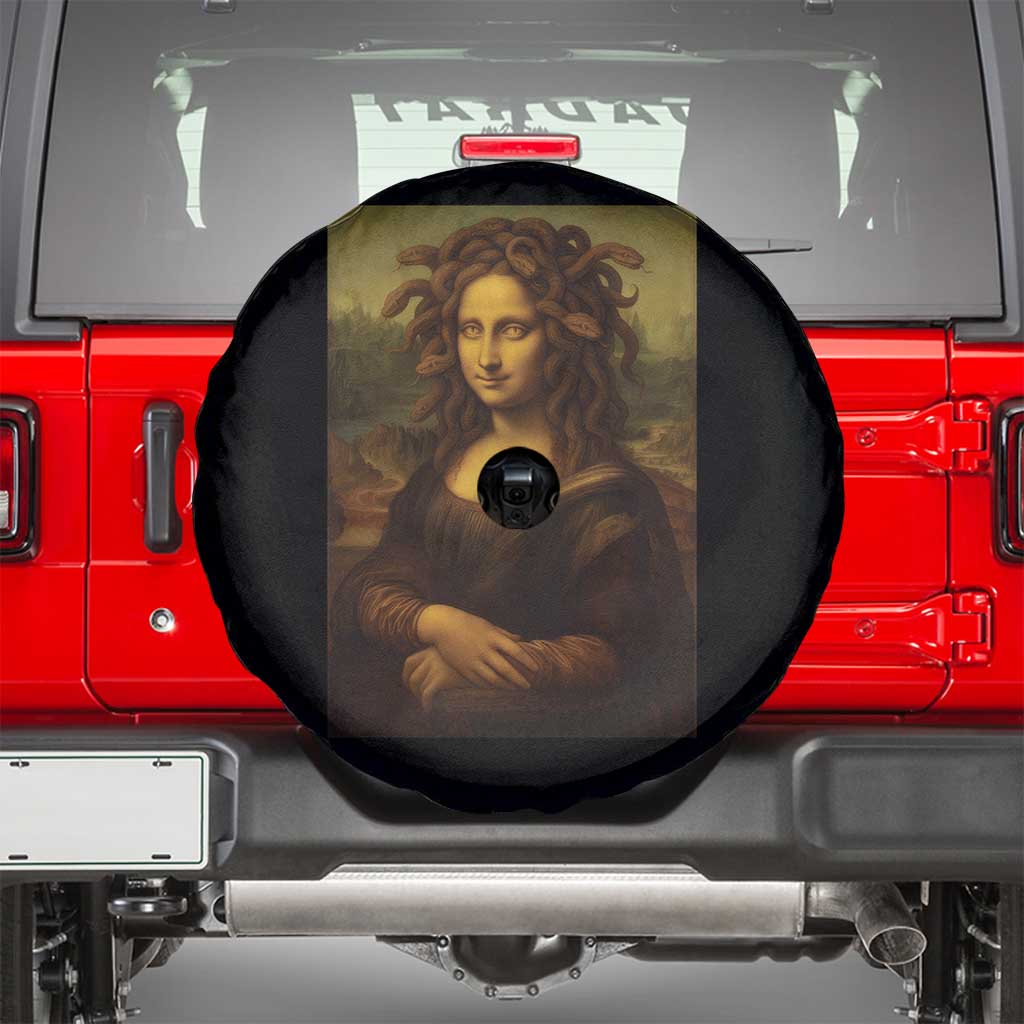 Medusa Mona Lisa Spare Tire Cover Greek Mythology Ancient - Wonder Print Shop
