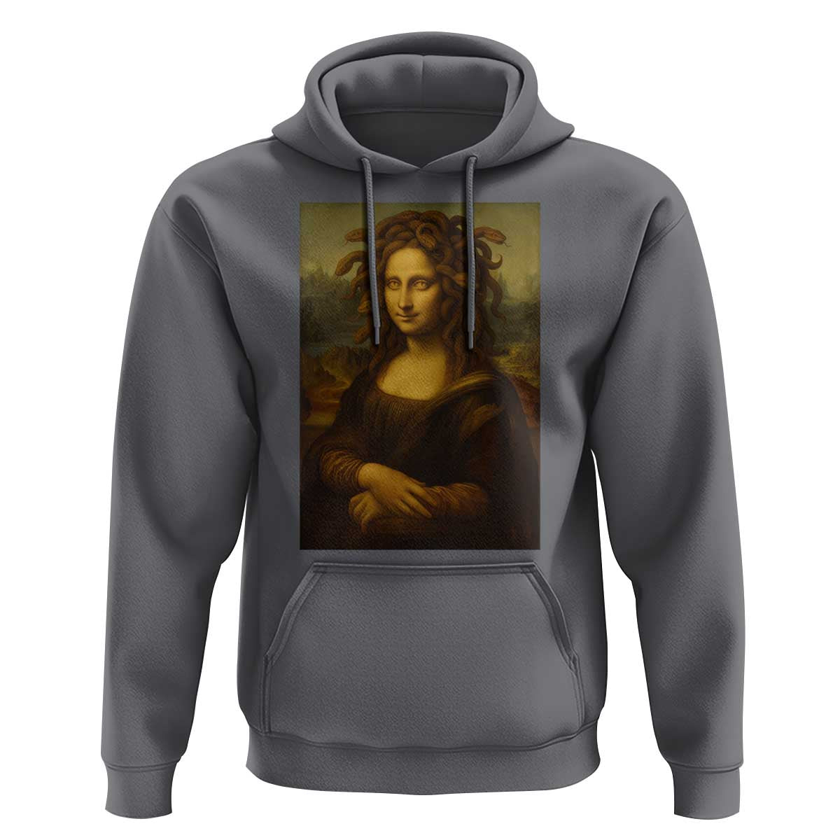 Medusa Mona Lisa Hoodie Greek Mythology Ancient - Wonder Print Shop