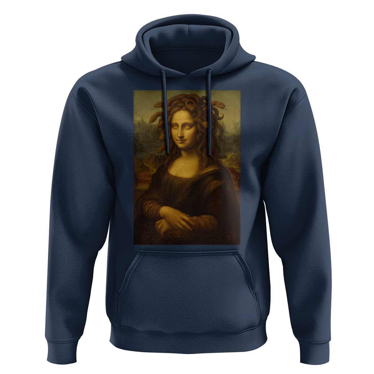 Medusa Mona Lisa Hoodie Greek Mythology Ancient - Wonder Print Shop