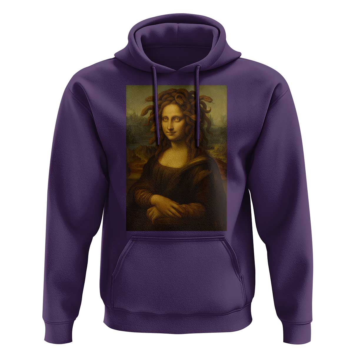 Medusa Mona Lisa Hoodie Greek Mythology Ancient - Wonder Print Shop