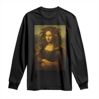 Medusa Mona Lisa Long Sleeve Shirt Greek Mythology Ancient - Wonder Print Shop