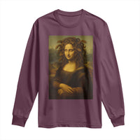 Medusa Mona Lisa Long Sleeve Shirt Greek Mythology Ancient - Wonder Print Shop