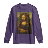 Medusa Mona Lisa Long Sleeve Shirt Greek Mythology Ancient - Wonder Print Shop