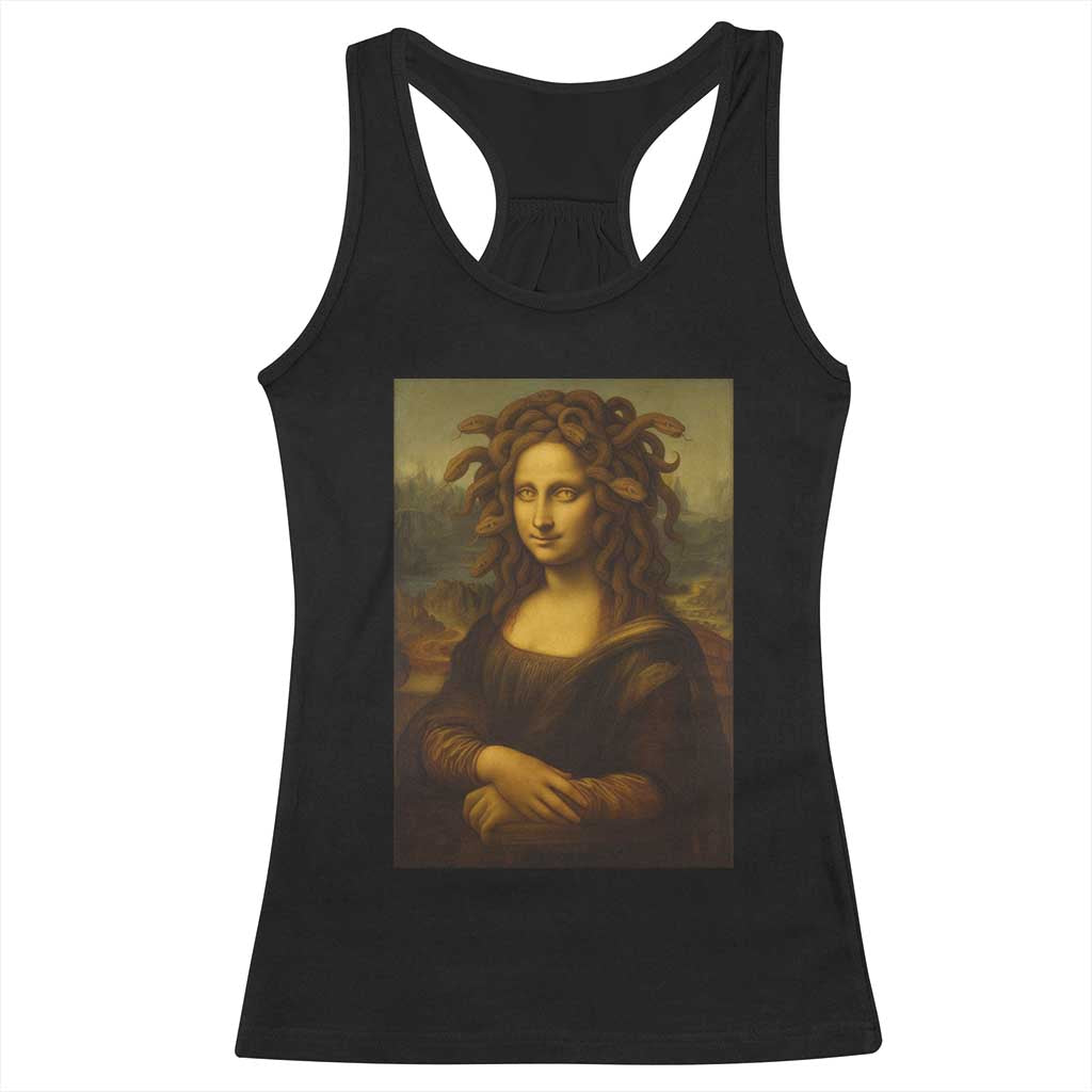 Medusa Mona Lisa Racerback Tank Top Greek Mythology Ancient - Wonder Print Shop