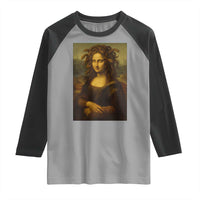 Medusa Mona Lisa Raglan Shirt Greek Mythology Ancient - Wonder Print Shop