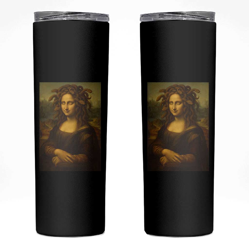 Medusa Mona Lisa Skinny Tumbler Greek Mythology Ancient - Wonder Print Shop