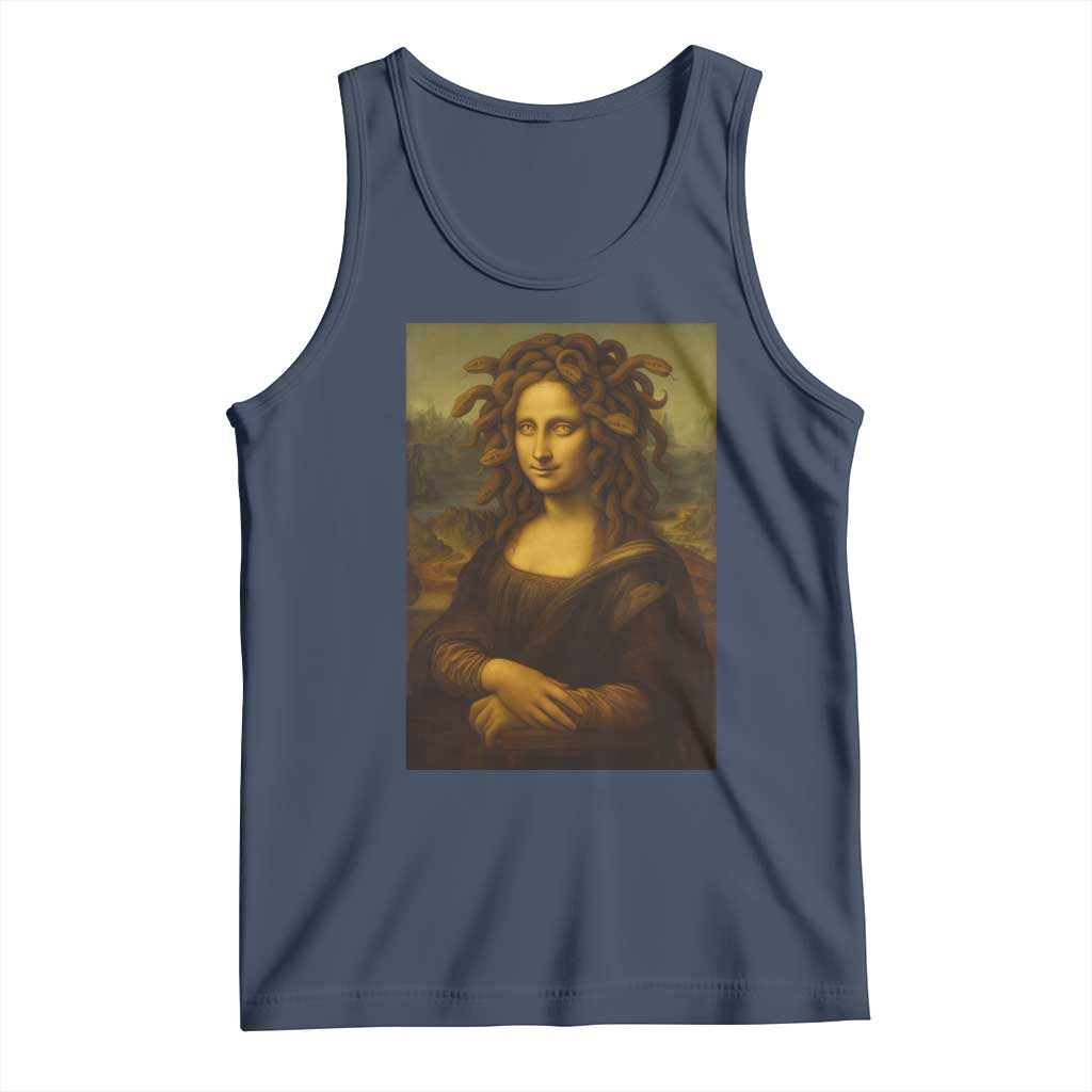 Medusa Mona Lisa Tank Top Greek Mythology Ancient - Wonder Print Shop