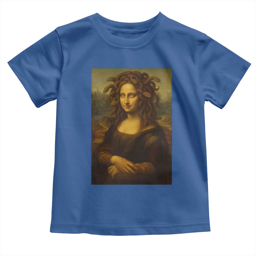 Medusa Mona Lisa Toddler T Shirt Greek Mythology Ancient - Wonder Print Shop