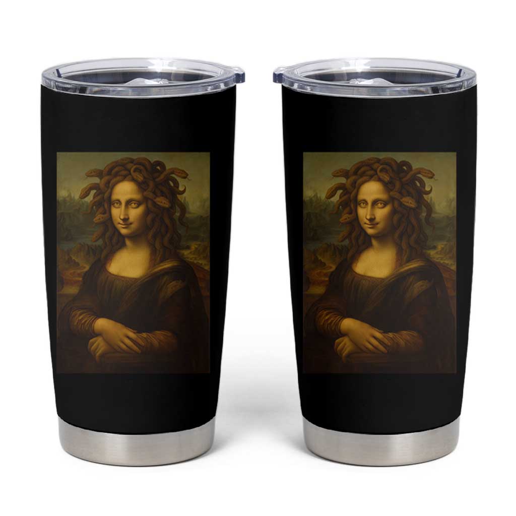 Medusa Mona Lisa Tumbler Cup Greek Mythology Ancient - Wonder Print Shop