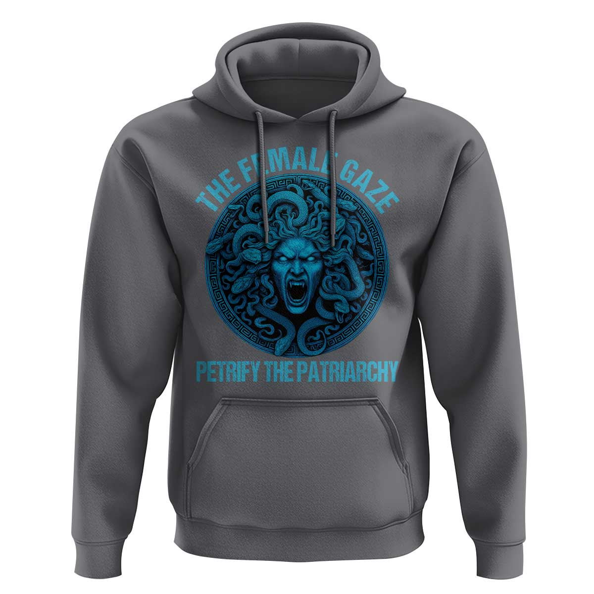 The Female Gaze Petrify The Patriarchy Hoodie Medusa Feminist - Wonder Print Shop