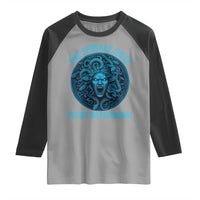 The Female Gaze Petrify The Patriarchy Raglan Shirt Medusa Feminist - Wonder Print Shop