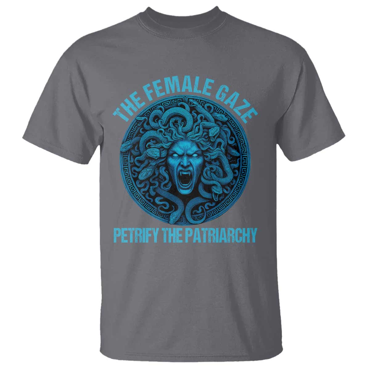 The Female Gaze Petrify The Patriarchy T Shirt Medusa Feminist - Wonder Print Shop