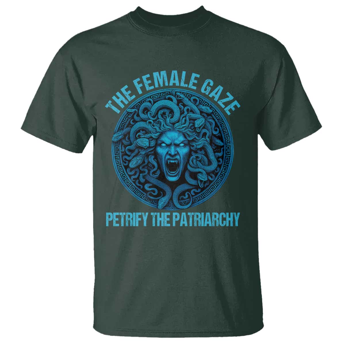 The Female Gaze Petrify The Patriarchy T Shirt Medusa Feminist - Wonder Print Shop