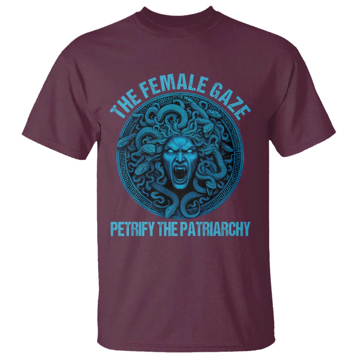 The Female Gaze Petrify The Patriarchy T Shirt Medusa Feminist - Wonder Print Shop