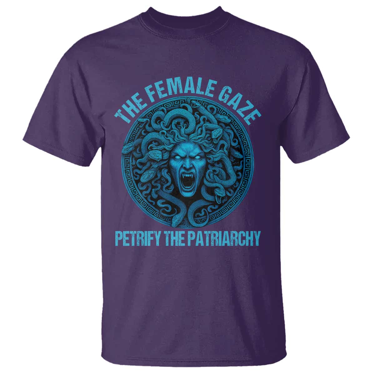 The Female Gaze Petrify The Patriarchy T Shirt Medusa Feminist - Wonder Print Shop