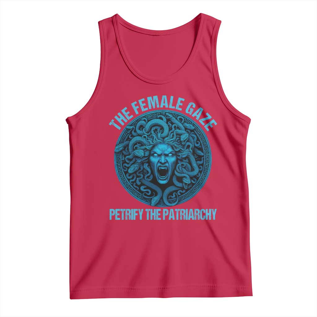The Female Gaze Petrify The Patriarchy Tank Top Medusa Feminist - Wonder Print Shop