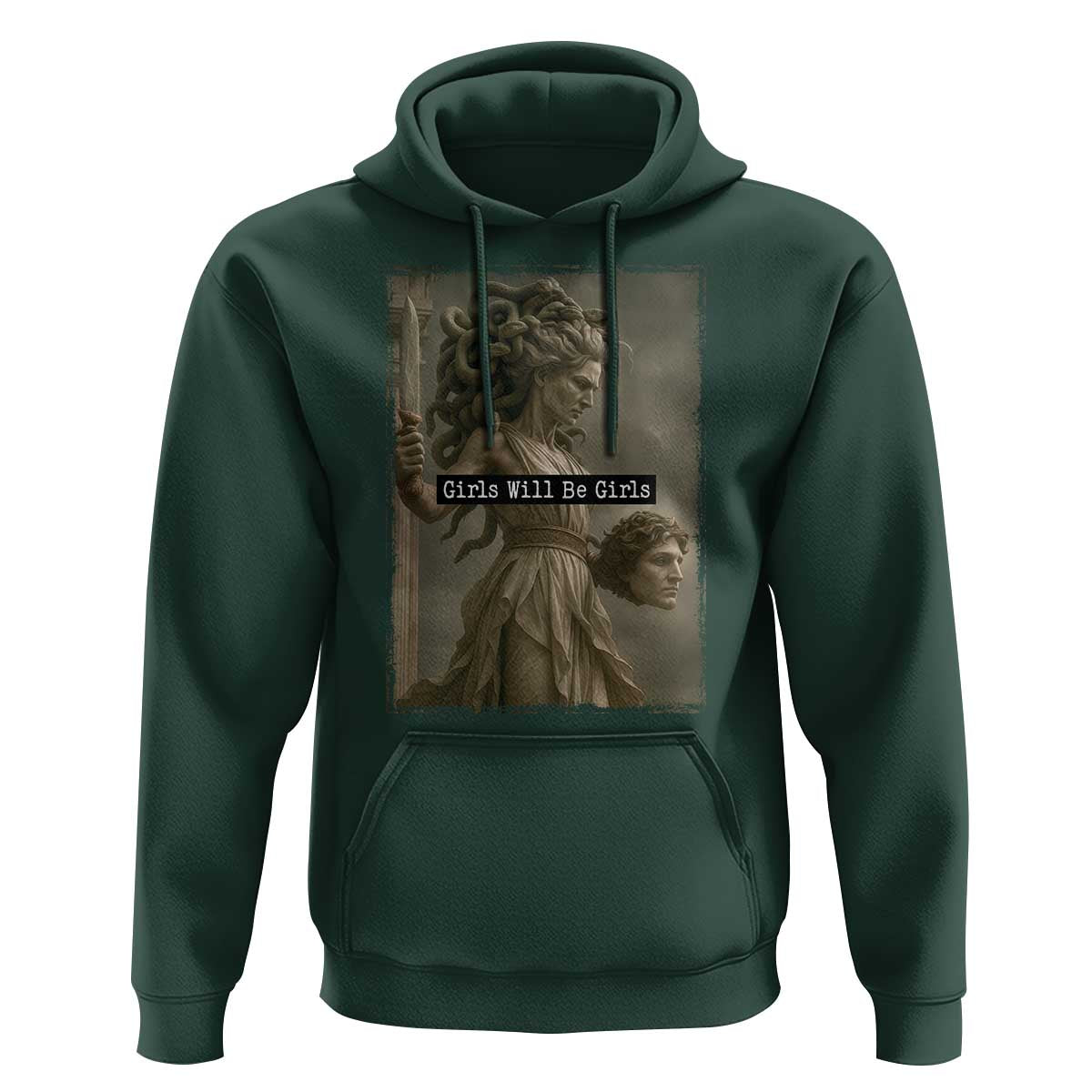 Girls Will Be Girls Medusa Feminist Hoodie Women's Right - Wonder Print Shop