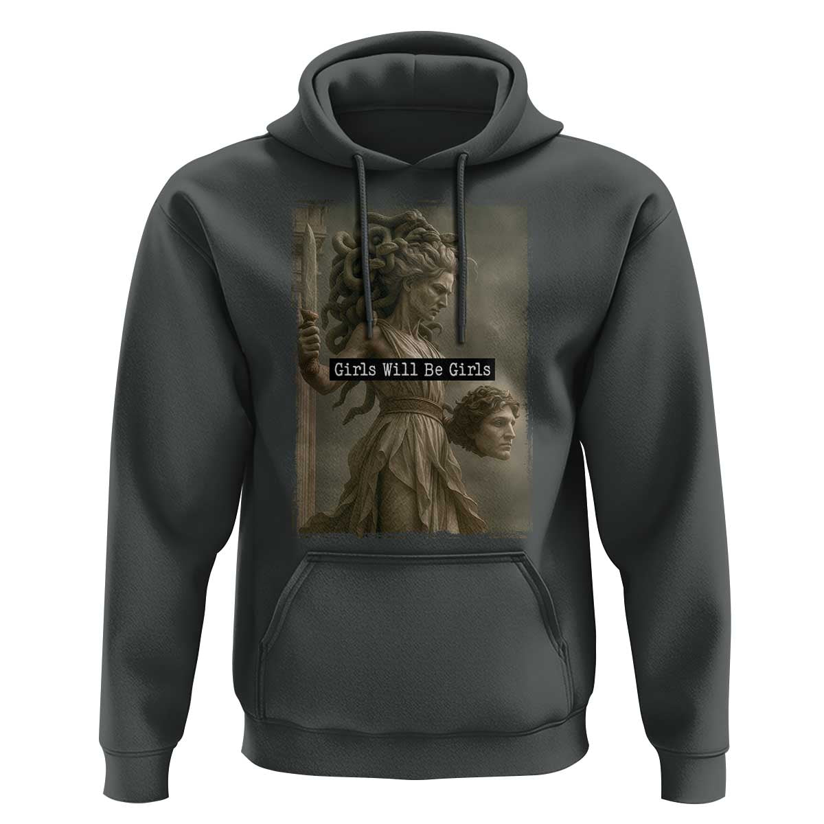 Girls Will Be Girls Medusa Feminist Hoodie Women's Right - Wonder Print Shop