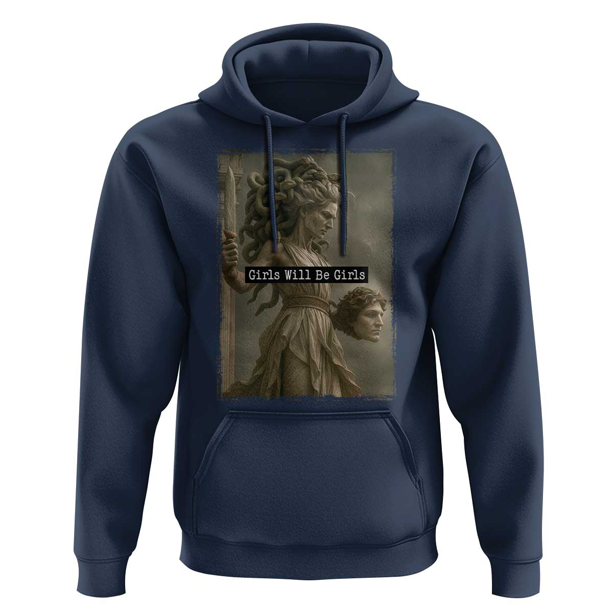 Girls Will Be Girls Medusa Feminist Hoodie Women's Right - Wonder Print Shop
